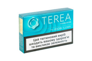 Изделие табакосодержащее для электрического нагревания с фильтром Terea Turquoise 20шт
