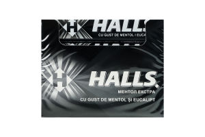 Карамель леденцовая со вкусом ментола и эвкалипта Ментол экстра Halls м/у 25.2г