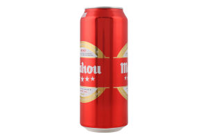 Пиво 500мл 5.5% світле фільтроване пастеризоване 5 estrellas Mahou з/б