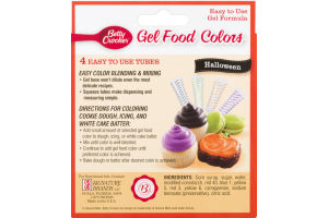 Betty Crocker Gel Food Colors Halloween - 4 CT