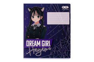 Зошит учнівський шкільний в клітинку 12 аркушів №ZB25.1754K Anime Kids line ZiBi 1шт