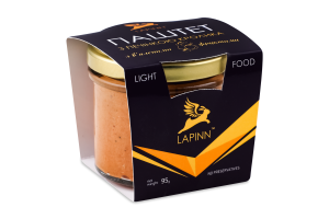 Паштет Lapinn 95 г скл. з печінкою кролика і в'ял.фруктами