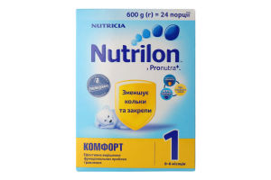 Смесь сухая для детей от 0 до 6мес Комфорт 1 Nutrilon к/у 600г