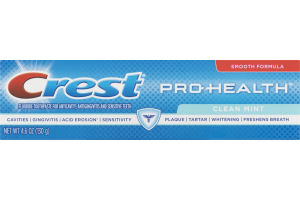Crest Pro-Health Smooth Formula Toothpaste Clean Mint