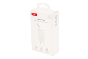 Пристрій зарядний мережевий з висувним кабелем 1USB-A+1USB-C+1TYPE-C 30W ХО