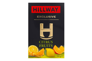 Чай чорний байховий листовий з цитрусовими Exclusive Hillway к/у 100г