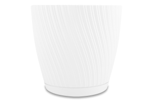 Горщик для рослин з підставкою FORM-plastic 4550 Mika d 15 білий И017