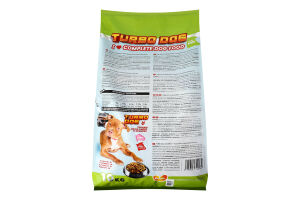Корм сухий повнораціонний для дорослих собак With pork Turbo Dog м/у 10кг