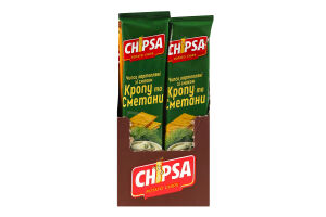 Чипси картопляні зі смаком кропу та сметани Chipsa м/у 55г