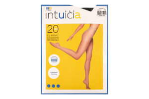 Колготки женские Intuicia Classic 20den 5-6 черный