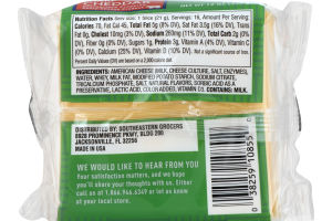 SE Grocers Singles Sharp Cheddar - 16 CT