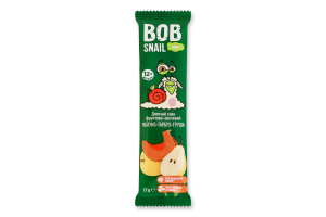 Снек фруктово-овощной для детей от 12мес Яблоко-тыква-груша Baby Bob Snail м/у 17г