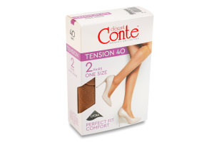 Получулки женские Conte elegant Tension 40den 23-25 bronz 2пары