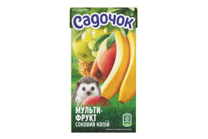 Напиток соковый с мякотью пастеризованный Мультифрукт Садочок т/п 500мл