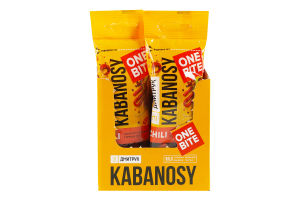 Снеки м'ясні зі свинини з перцем чилі Chili Кабаноси Дмитрук в/к м/у 40г