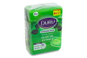 Мыло косметическое для душа с экстрактом оливкового масла Duru 4х150г
