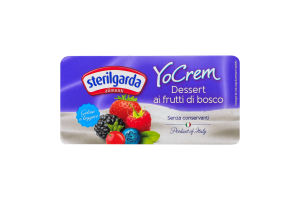 Йогурт 2.9-3.3% пастеризованный Дикие ягоды YoCrem Sterilgarda Alimentari к/у 2х100г