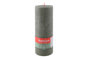 Свеча зеленая 19х6.8см №103668850357 Bolsius 1шт