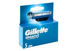 Картридж сменный для станка Mach3 Turbo Gillette 5шт