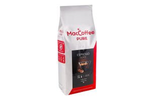 Кофе натуральный жареный в зернах Espresso Forte Pure MacCoffee м/у 1кг