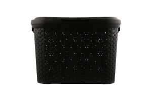 Кошик 30л коричневий з кришкою Diomedea