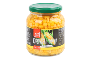 Кукурудза цукрова консервована 340г твіст/б Хіт Продукт