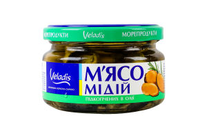 Мясо мидий подкопченных в масле Veladis с/б 200г