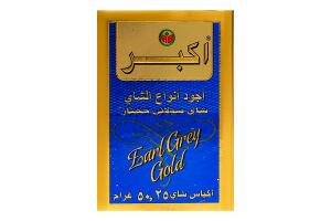 Чай черный цейлонский с бергамотом Earl Grey Gold Akbar к/у 25х2г