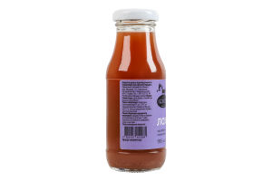 Сок неосветлённый пастеризованный яблочный Голубика Gourmet Коник с/бут 195мл