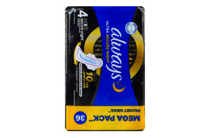 Прокладки гігієнічні ароматизовані Безпечна ніч Ultra Always 36шт