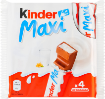 Шоколад молочний з молочною начинкою Maxi Kinder м/у 84г