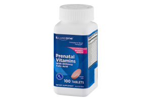 CareOne Prenatal Vitamins with 800mcg Folic Acid Tablets - 100 CT