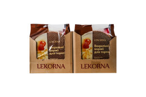 Коржі вафельні для торта з додаванням какао Lekorna м/у 90г