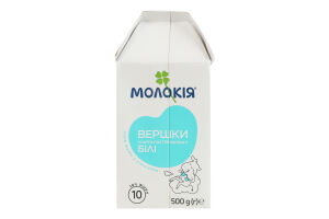 Сливки 10% ультрапастеризованные Белые Молокія т/п 500г
