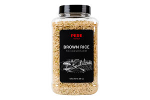 Рис нешлифованный Brown Pere п/б 800г
