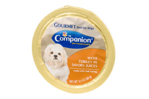 Companion Gourmet Food for Dogs with Turkey