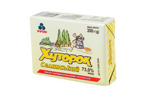 Масло солодковершкове 73% Селянське Хуторок м/у 200г