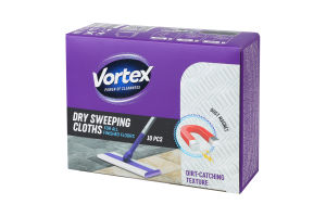 VORTEX Господарчі сухі серветки для підмітання підлоги 10 шт