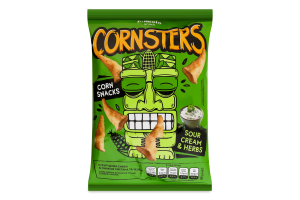 Снеки кукурузные Cметана и зелень Cornsters Pikolo м/у 100г