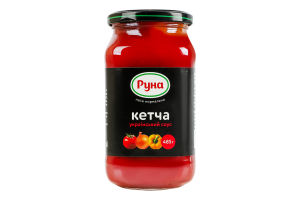 Соус стерилізований Український Кетча Руна с/б 485г