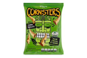 Снеки кукурузные Cметана и зелень Cornsters Pikolo м/у 60г