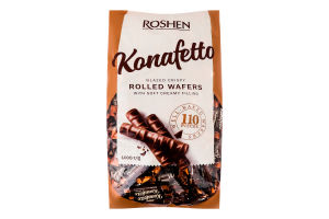 3 Вафельные трубочки глазированные Konafetto nero ККФ 1кг