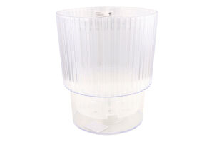 Горщик д/орхідей Стелла прозорий з дренажем 16*18,5см Алеана