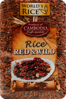 Смесь риса нешлифованного длиннозернистого Red&Wild World's Rice м/у 500г