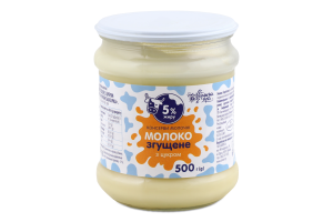 Молоко згущ. Українська Зірка 500 г скл. з цукром 5%