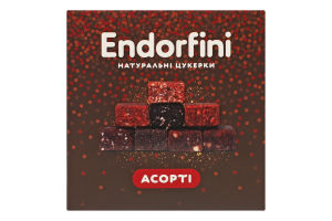Цукерки фруктово-горіхові неглазуровані натуральні без доданого цукру Асорті Endorfini Пригощайся к/у 260г