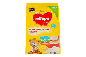 Каша безмолочна для дітей від 4міс суха рисова Milupa м/у 170г