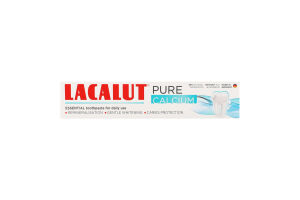 Паста зубная для природно белых и крепких зубов Pure Calcium Lacalut 75мл
