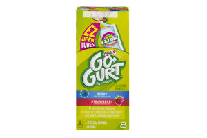 Yoplait Go Gurt Low Fat Yogurt Berry & Strawberry - 8 CT