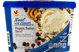 Ahold Real Ice Cream Peanut Butter Swirl